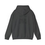 Everything Hurts & I'm Hungry  - Unisex Heavy Blend Hooded Sweatshirt  - Black Print Front and Back