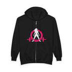 Unisex Heavy Blend™ Full Zip Hooded Sweatshirt – Classic Dark Logo 🖤