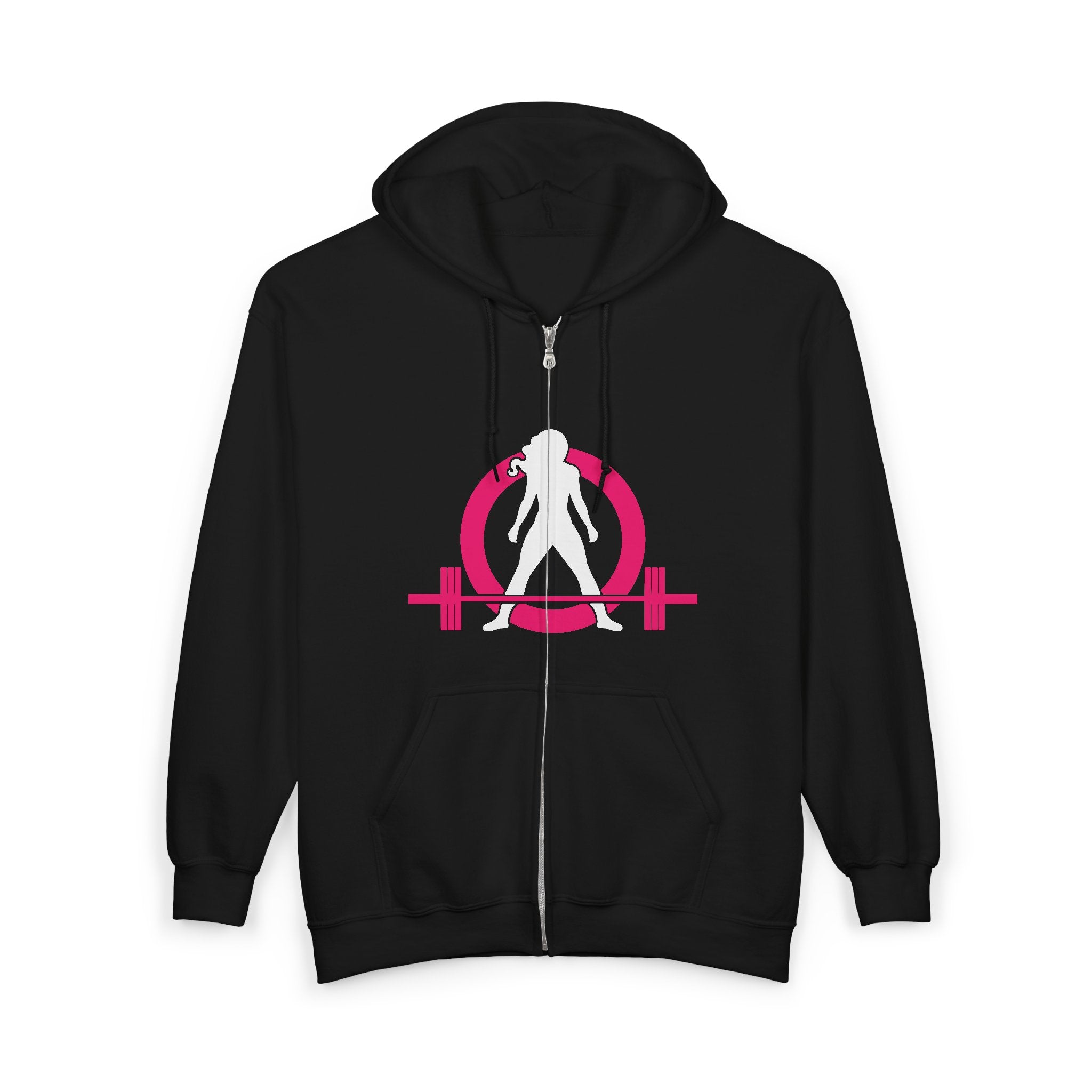 Unisex Heavy Blend™ Full Zip Hooded Sweatshirt – Classic Dark Logo 🖤
