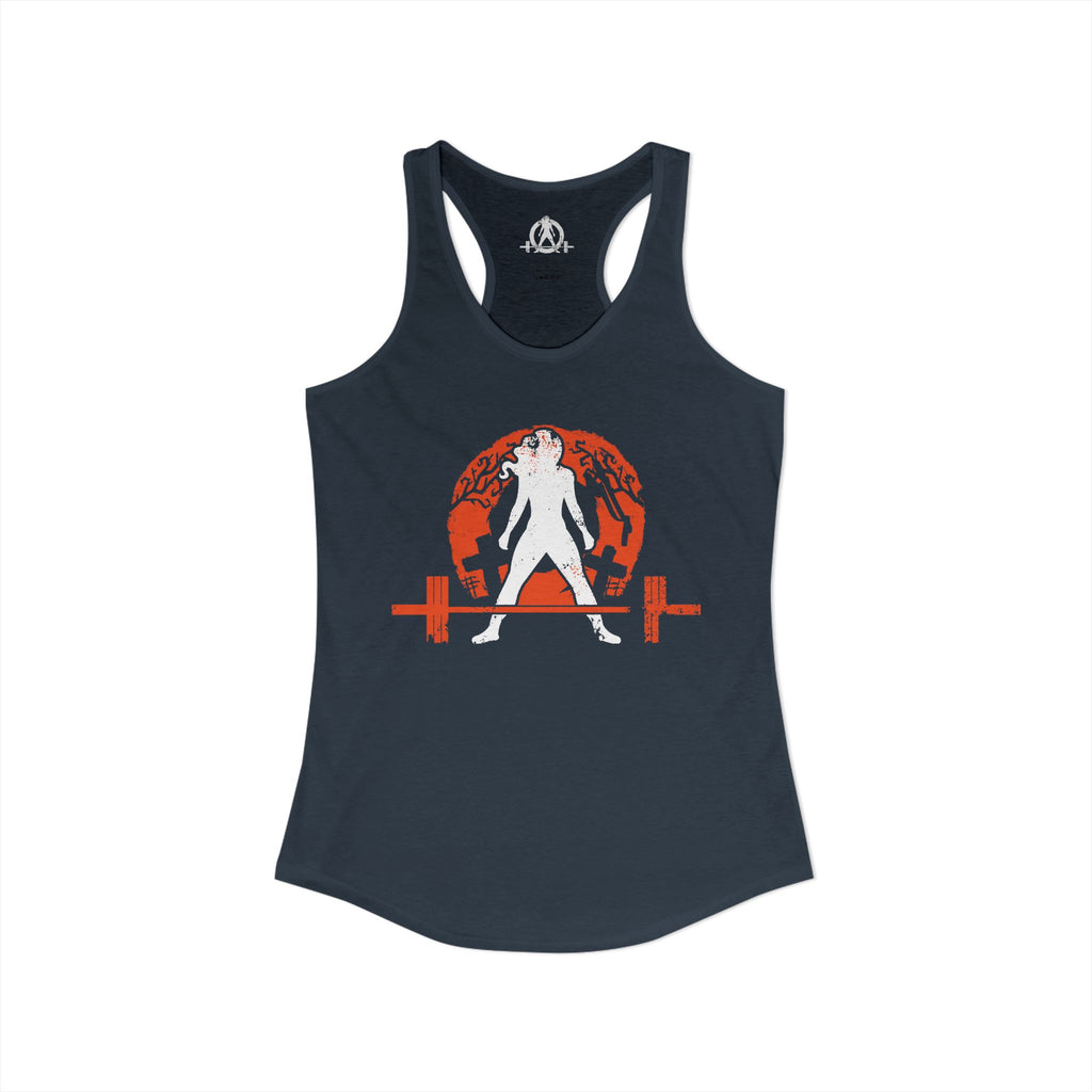 Halloween Graveyard - Women's Ideal Racerback Tank - Plain Back