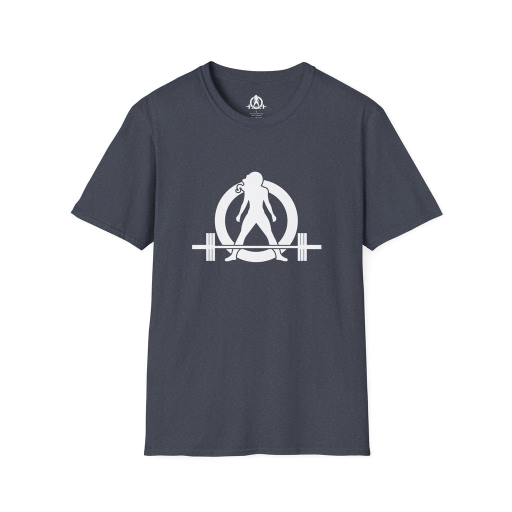 STRONG NOT SKINNY - Unisex Soft-style Tee - White Front & Back Logo