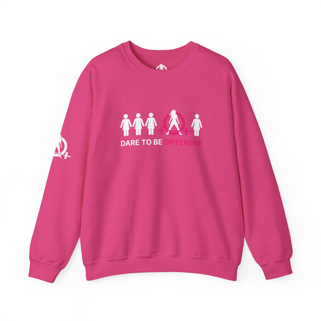 Dare To Be Different - Deadlift - Unisex Heavy Blend™ Crewneck Sweatshirt - Front  Logo Plain Back