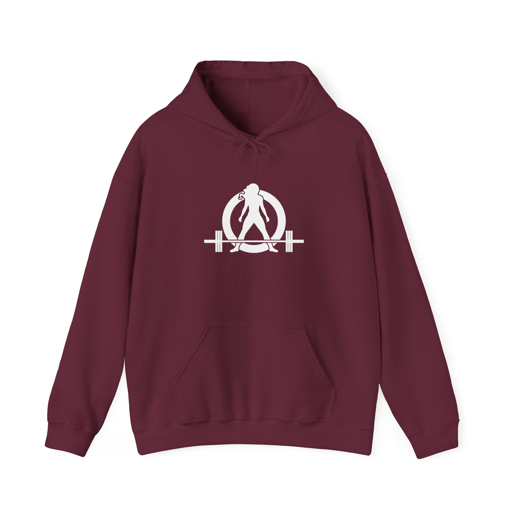 45 + 45 = 135  - Unisex Heavy Blend Hooded Sweatshirt  - White Logo Front & Back
