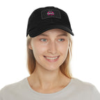I'm A Barbell Girl - Dad Hat with Leather Patch (Rectangle)