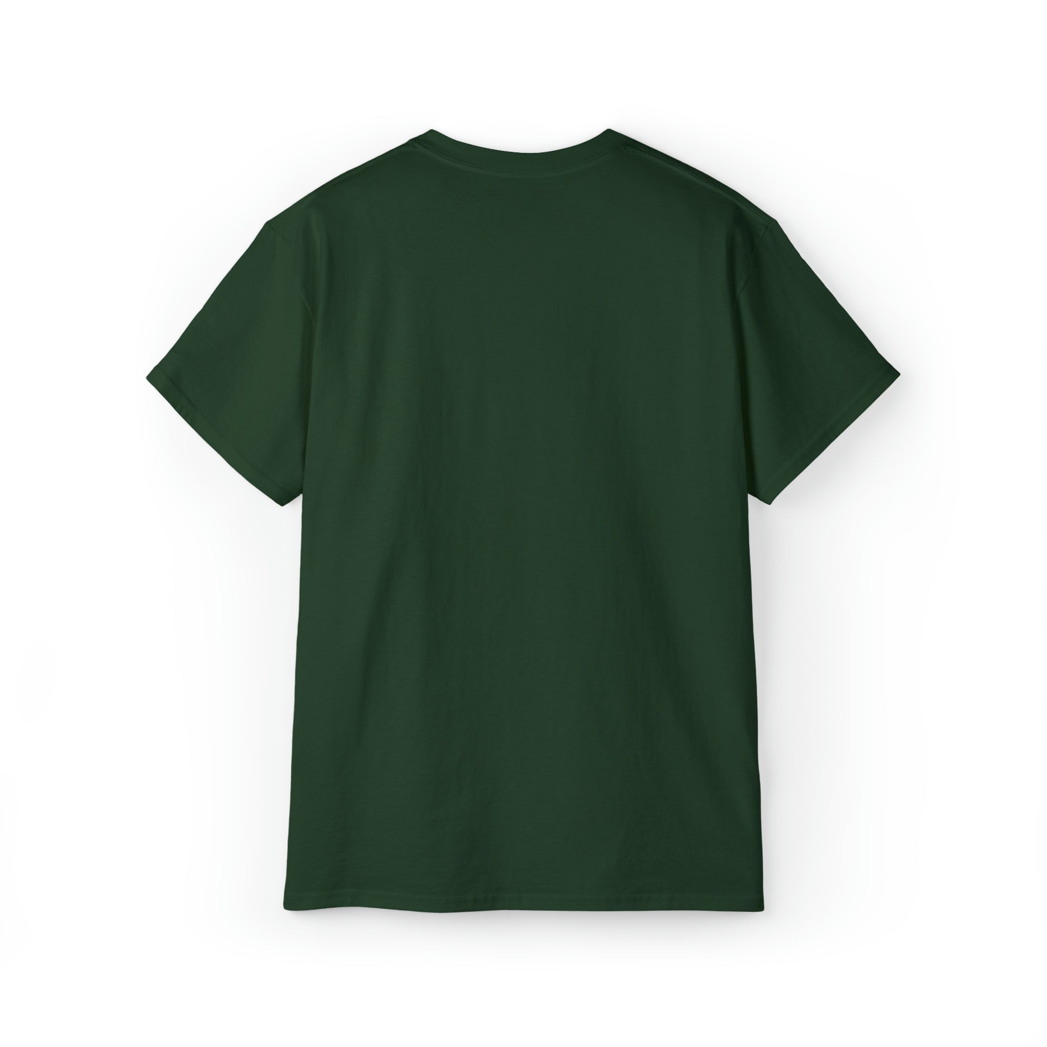 Unisex Ultra Cotton Tee - Distressed White Logo - Plain Back