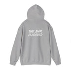 The Bar Is Loaded - Unisex Heavy Blend Hooded Sweatshirt - White Logo