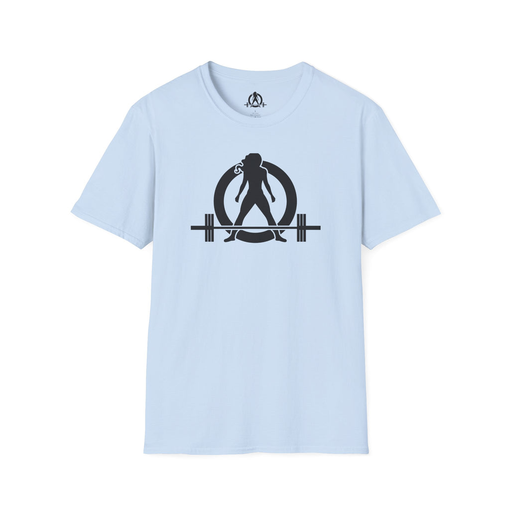 Goal Weight Strong AF - Unisex Softstyle T-Shirt - Black Print on Front & Back