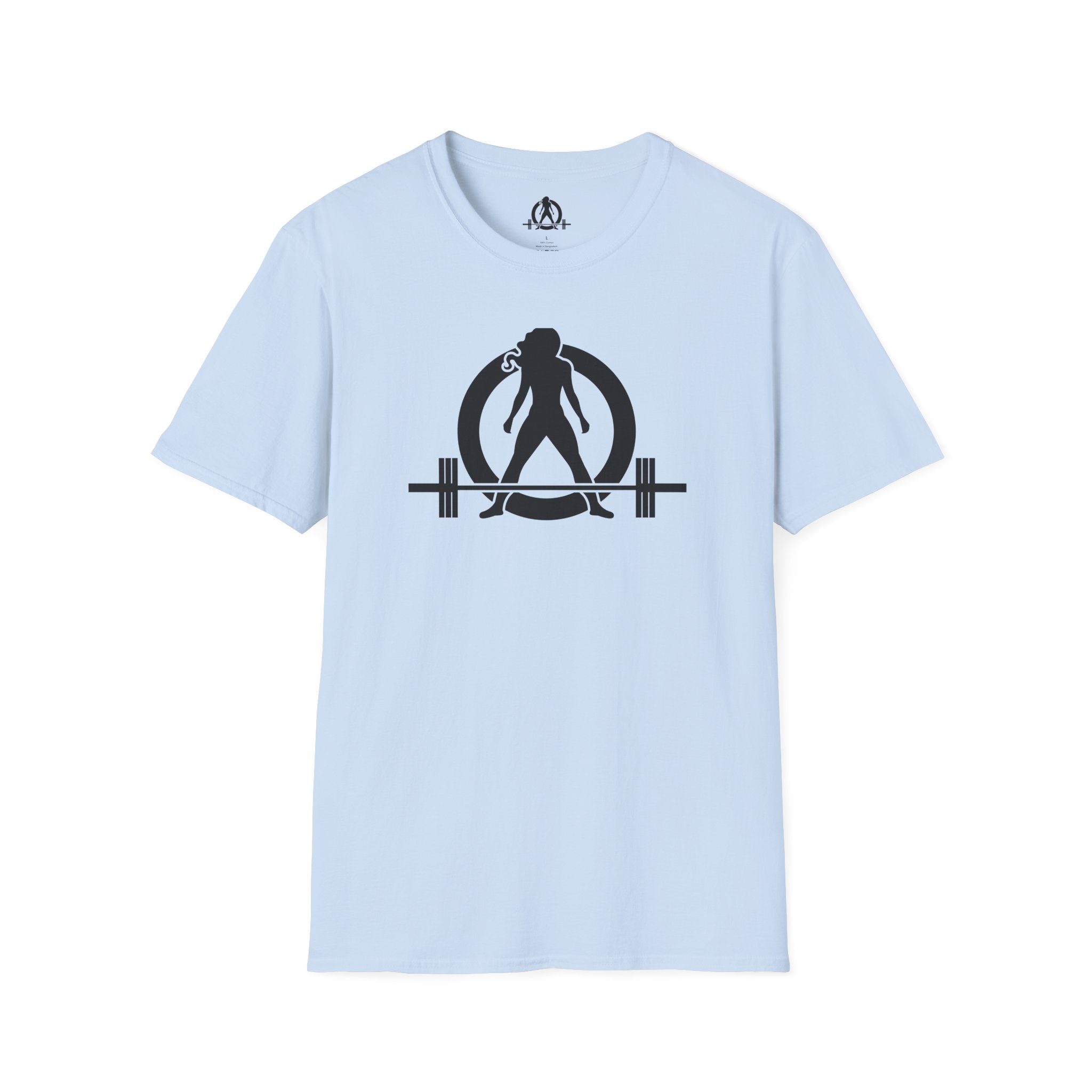 Goal Weight Strong AF - Unisex Softstyle T-Shirt - Black Print on Front & Back