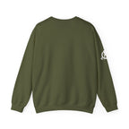 USA Barbell - Unisex Heavy Blend™ Crewneck Sweatshirt - White Logo