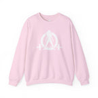 Iron Sharpens Iron - Unisex Heavy Blend™ Crewneck Sweatshirt - Front White Logo - Print on Front & Back