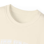 Lift Heavy Shit - Unisex Ultra Cotton Tee - Front White Logo - Plain Back