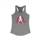 WWLW Classic Logo Racer Back Tank Top (BEST SELLER) - Women's Ideal Racerback Tank - Classic Light Logo - Plain Back
