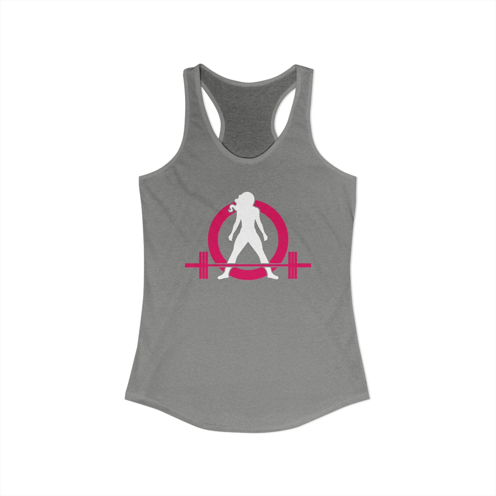 WWLW Classic Logo Racer Back Tank Top (BEST SELLER) - Women's Ideal Racerback Tank - Classic Light Logo - Plain Back