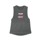 Mom Lifts Heavy – Women's Flowy Scoop Muscle Tank – Front Print
