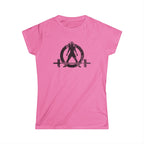 I Could Deadlift You - Women's Softstyle Tee - Black - Front & Back Logo
