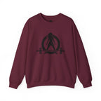 Iron Sharpens Iron - Unisex Heavy Blend™ Crewneck Sweatshirt - Front Black Logo - Front & Back Print