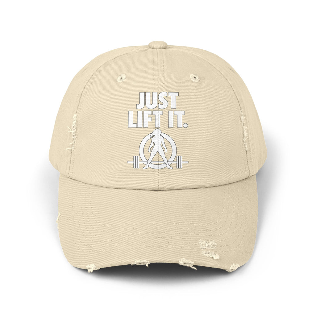 Just Lift It - Unisex Distressed Cap