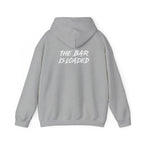 The Bar Is Loaded - Unisex Heavy Blend Hooded Sweatshirt - White Logo