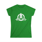 Strong Is Beautiful - Distressed White Logo - Women's Softstyle Tee (BEST SELLER)