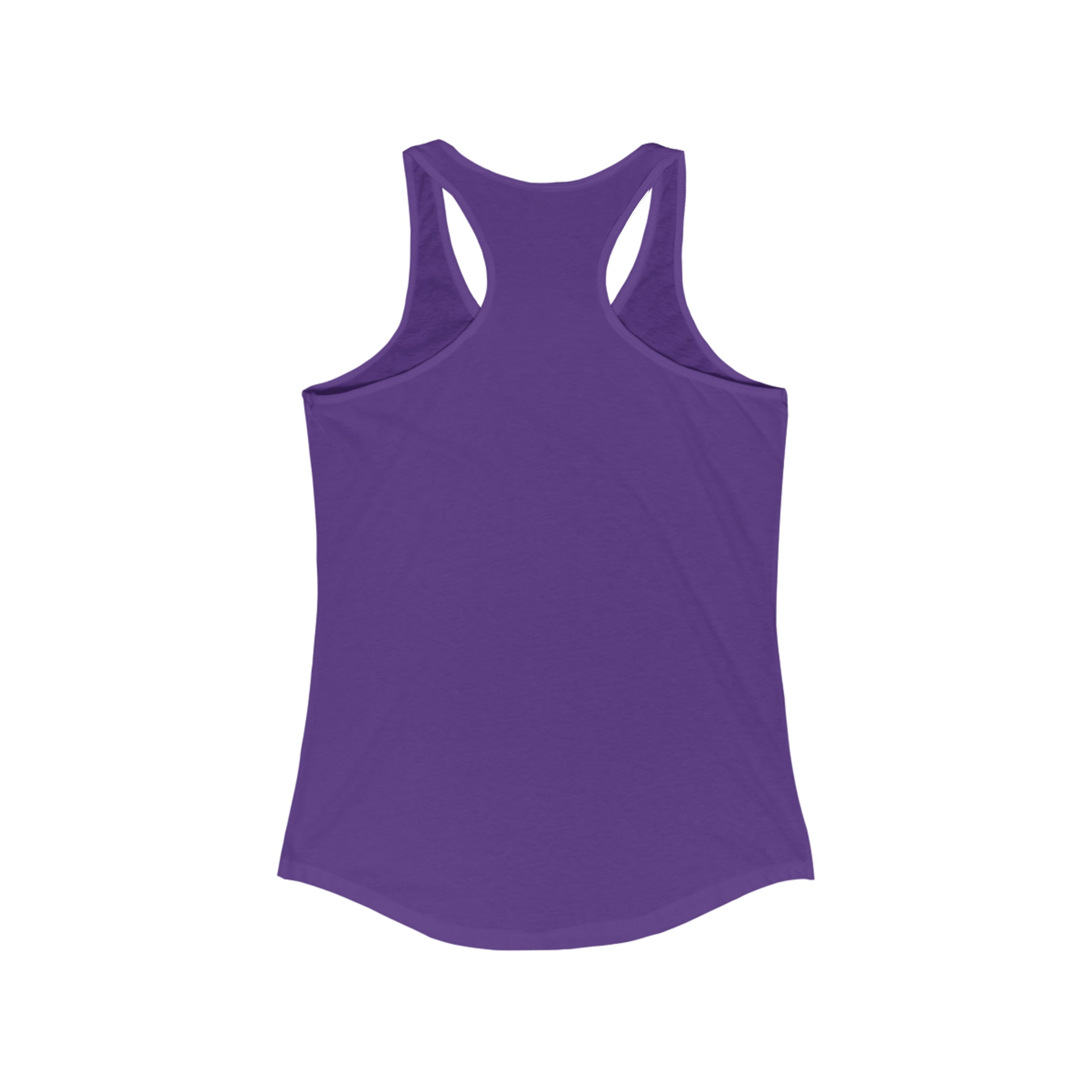 I'm A Barbell Girl  - Classic Logo Dark - Neck Liner - Plain Back - Ideal Racer Back Tank Top