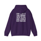 Kick Your Ass – Unisex Hoodie | Distressed White Logo