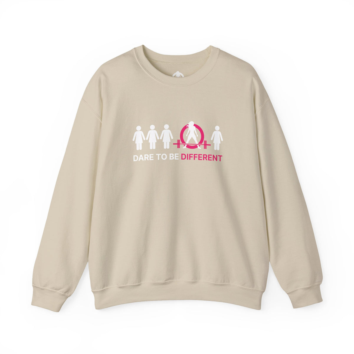 Dare To Be Different - Deadlift - Unisex Heavy Blend™ Crewneck Sweatshirt - Front Logo Plain Back