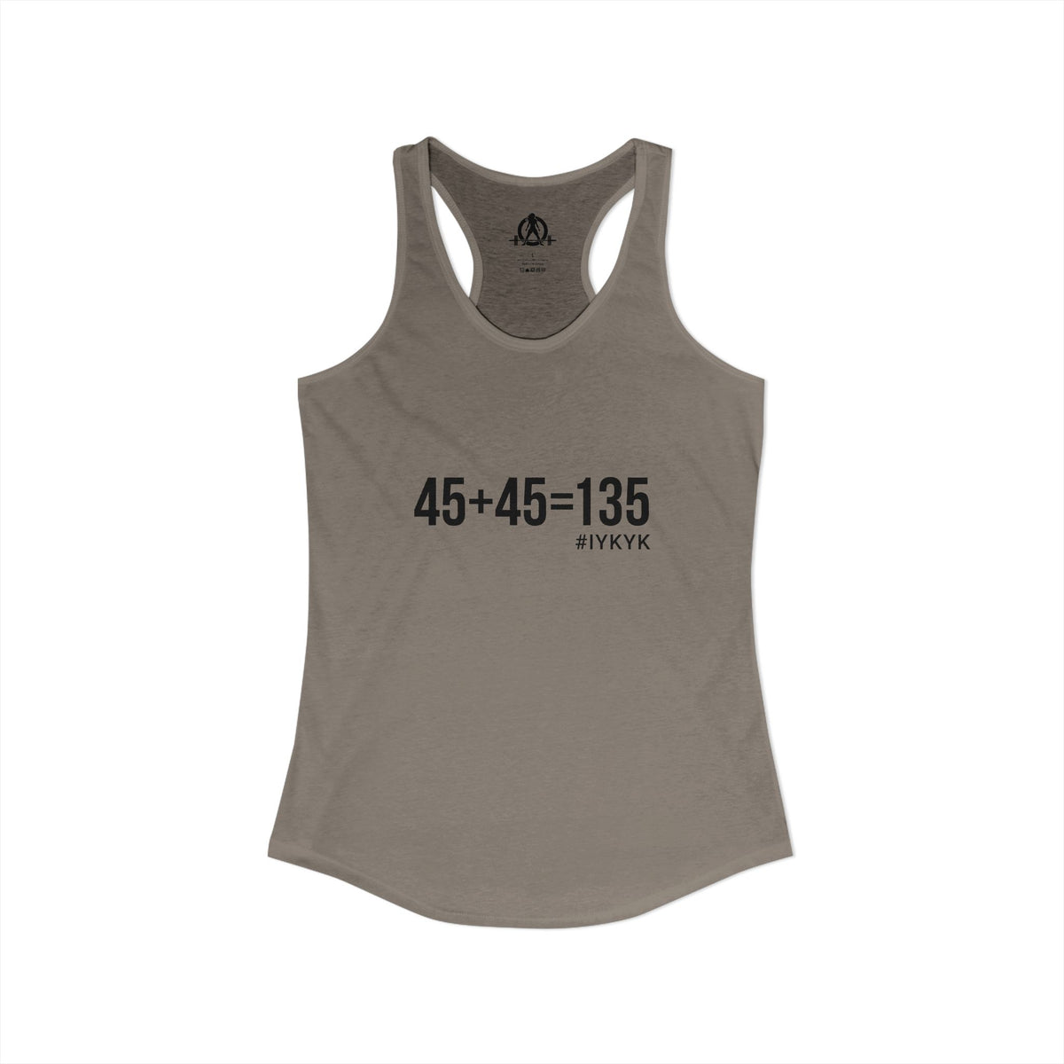45 + 45 = 135 - Women's Ideal Racerback Tank