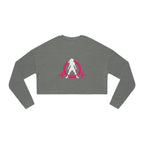 Women's Cropped Sweatshirt - Classic Logo - Plain Back