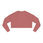 Women's Cropped Sweatshirt - Classic Logo - Plain Back
