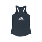 Built Different - Women's Ideal Racerback Tank - White Logo