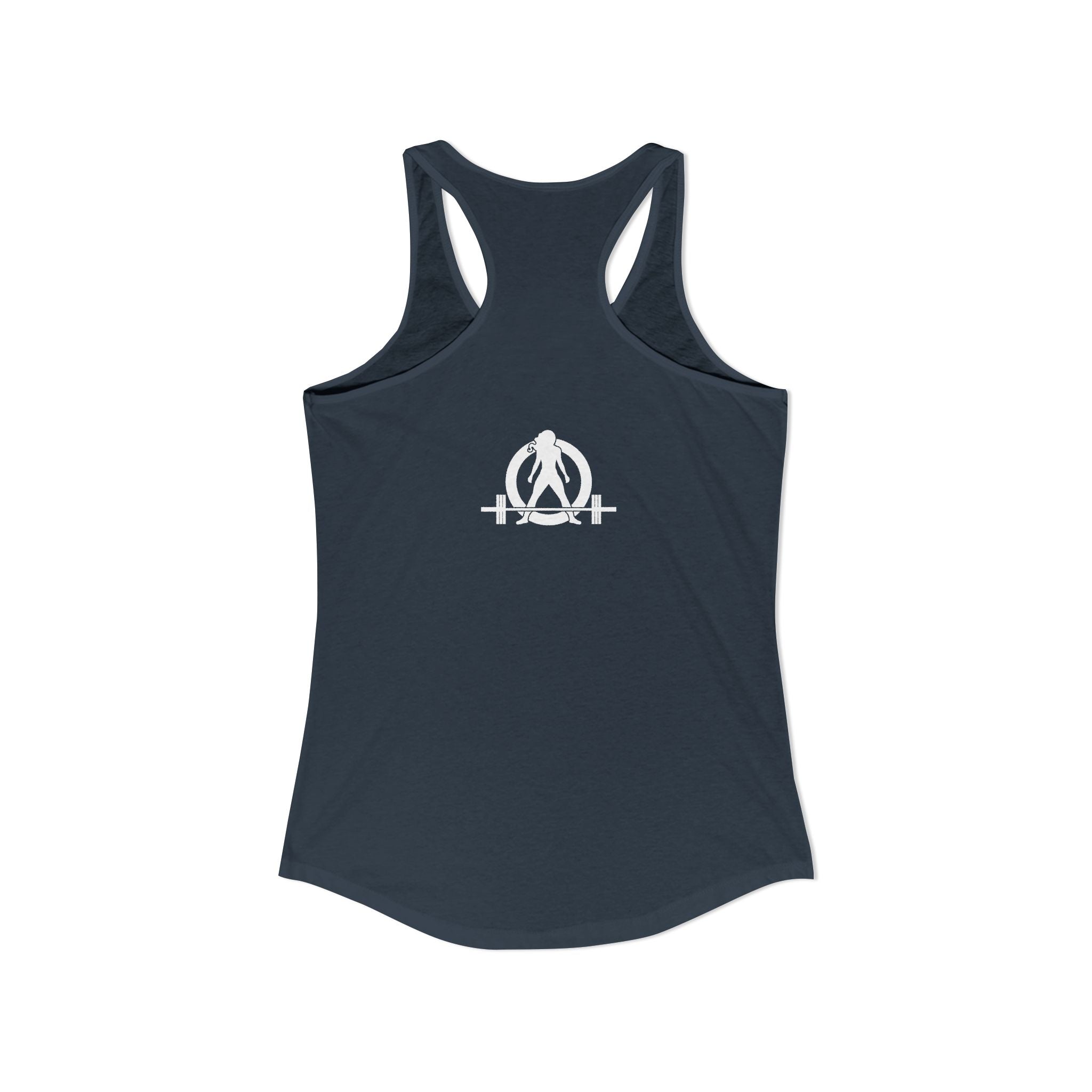 Built Different - Women's Ideal Racerback Tank - White Logo