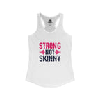 Strong Not Skinny – Women’s Racerback Tank | Distressed Color Logo