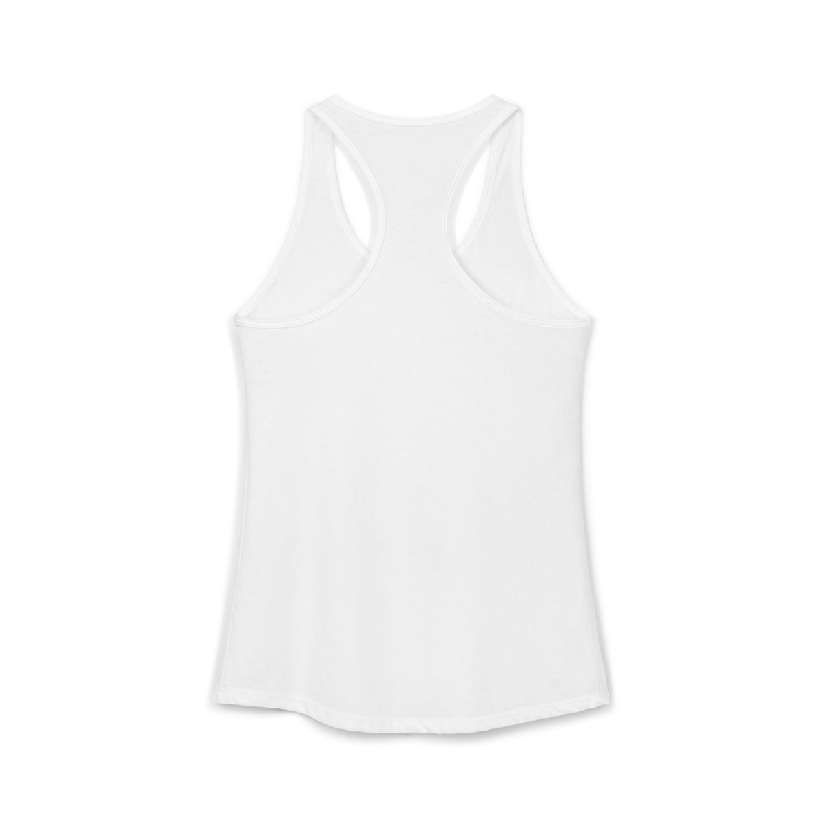 I Could Deadlift You - Women's Ideal Racerback Tank - White Logo - Plain Back