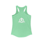 I Could Squat You - Women's Ideal Racerback Tank - White Logo Front & Back