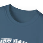 Lift Heavy Shit - Unisex Ultra Cotton Tee - Front White Logo - Plain Back
