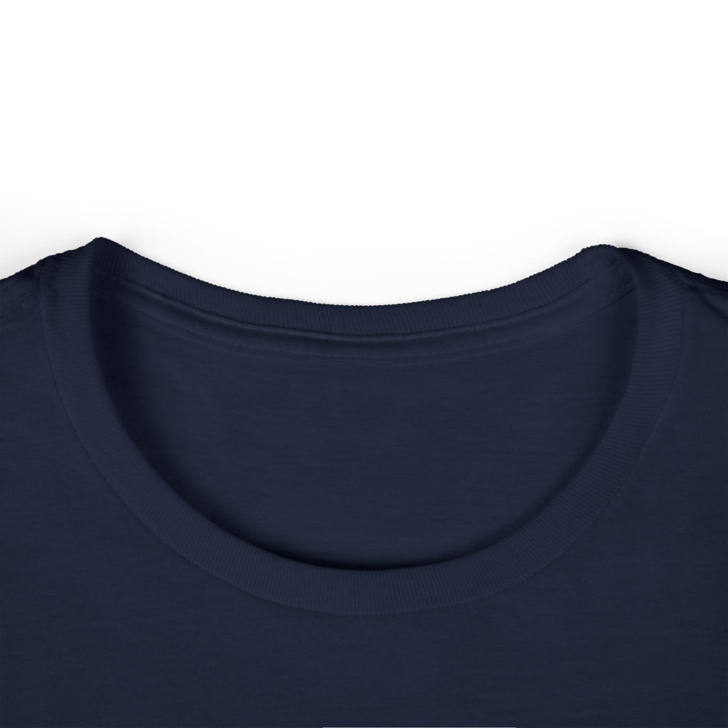 Lift Heavy Shit - Women's Softstyle Tee - White Distressed Logo on Front Plain Back