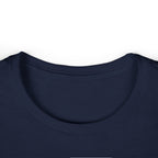 Lift Heavy Shit - Women's Softstyle Tee - White Distressed Logo on Front Plain Back