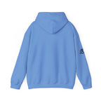 45 + 45 = 135 - Unisex Heavy Blend Hooded Sweatshirt  - Front Black & Shoulder Logo