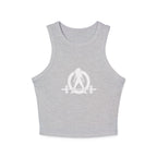 Chic Women's Micro Rib Tank Top, Casual Summer Top, Workout Tank, Layering Piece, Activewear, Relaxed Fit