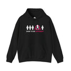 Dare To Be Different - Deadlift - Unisex Heavy Blend Hooded Sweatshirt - White Print on Front & Arm