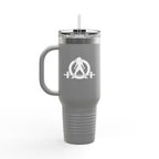 I Don't Want To Look Skinny I Want To Look Like I Can Kick Your Ass - 40oz Insulated Travel Mug