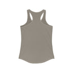 Iron Sharpens Iron - Women's Ideal Racerback Tank - Black Font - Print on Front - Plain Back