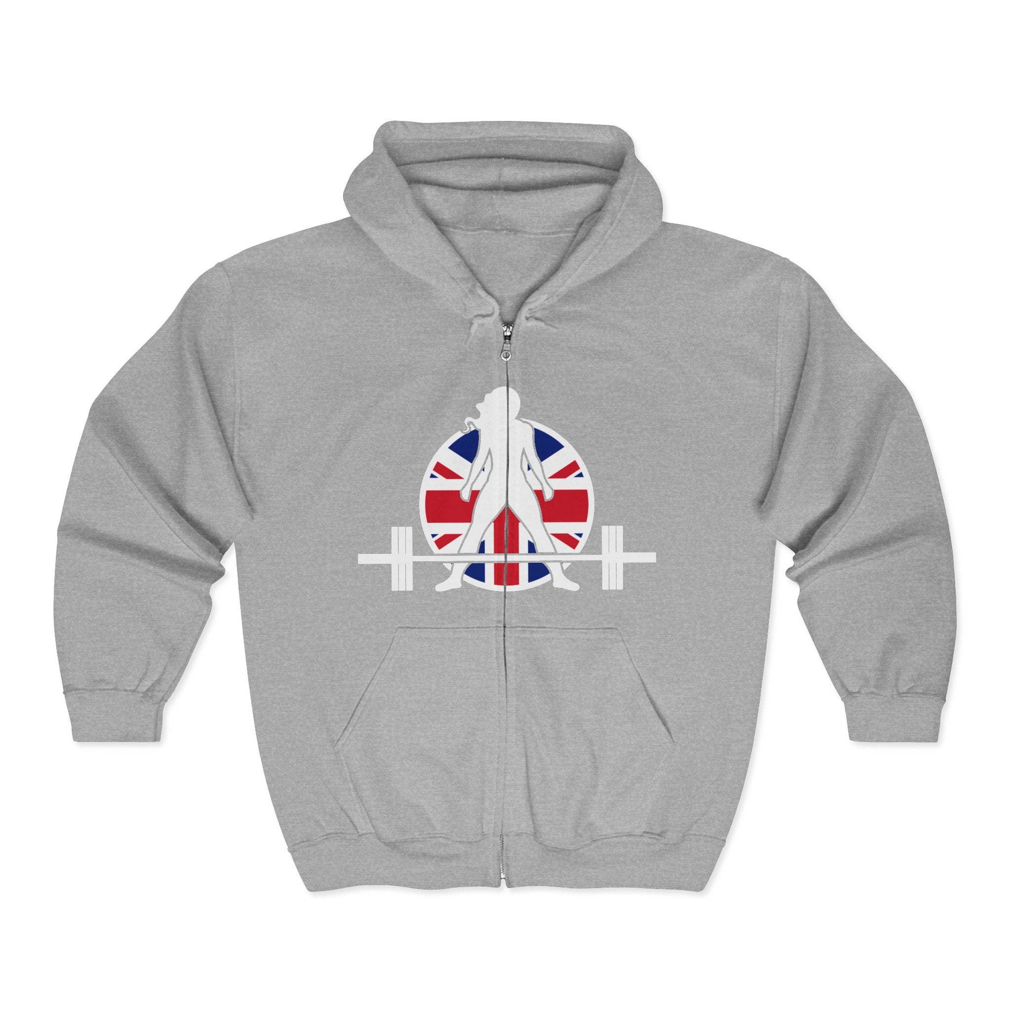 WWLW UK Logo -  Unisex Heavy Blend™ Full Zip Hooded Sweatshirt – Plain Back