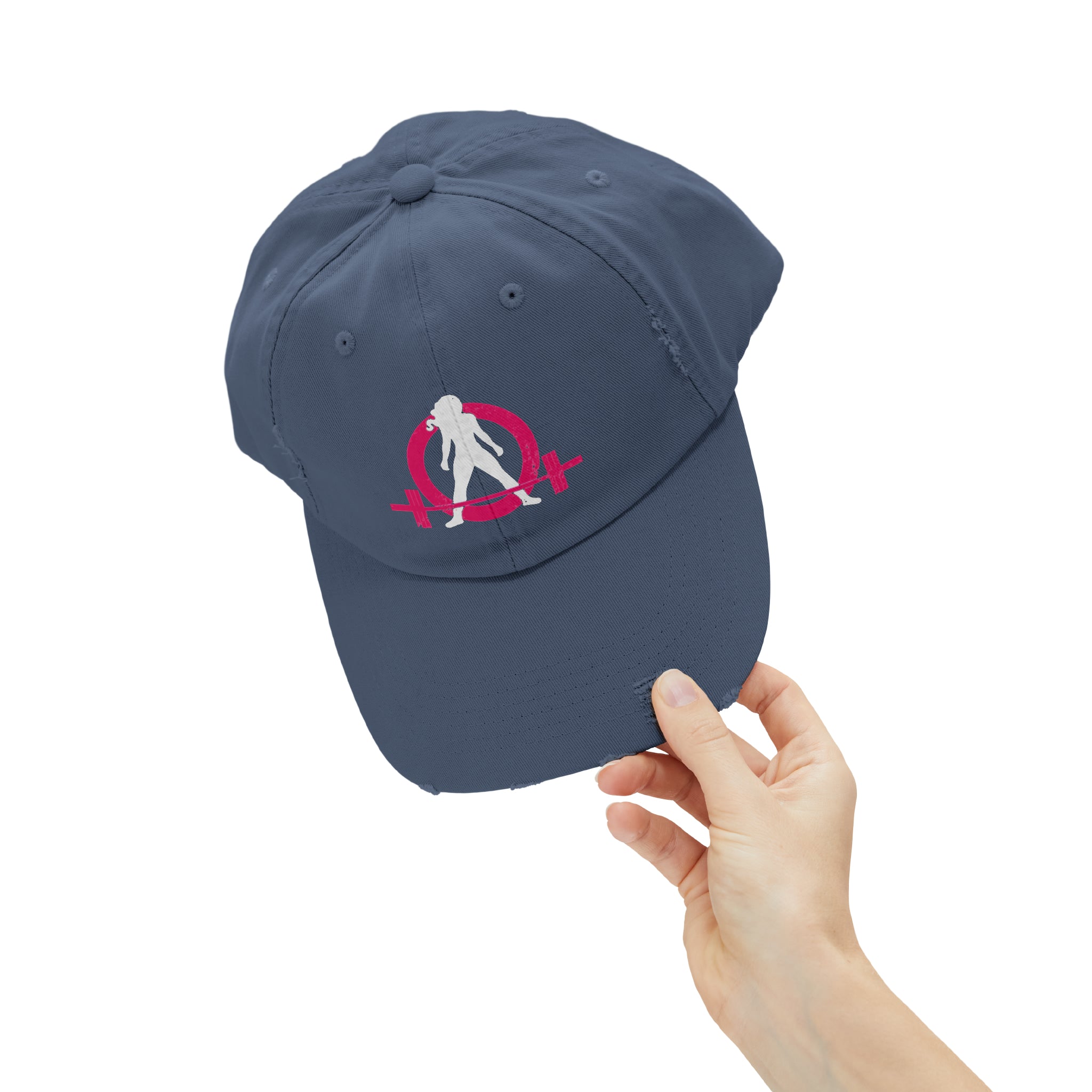 Unisex Distressed Cap - Classic Color Distressed Logo