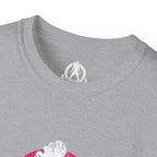Distressed - Unisex Ultra Cotton Tee - Inverted Color Logo - Plain Back (BEST SELLER)