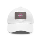 I'm A Barbell Girl - Dad Hat with Leather Patch (Rectangle)