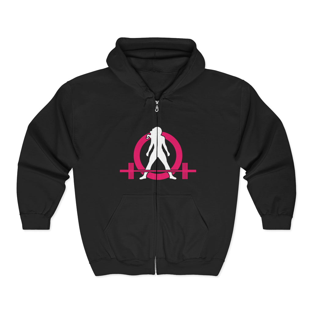 Unisex Heavy Blend™ Full Zip Hooded Sweatshirt – Classic Dark Logo 🖤