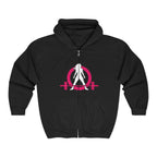 Unisex Heavy Blend™ Full Zip Hooded Sweatshirt – Classic Dark Logo 🖤