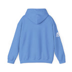 She is STRONG - Unisex Heavy Blend Hooded Sweatshirt - White Logo
