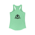 I Could Deadlift You - Women's Ideal Racerback Tank - Black Logo - Front & Back